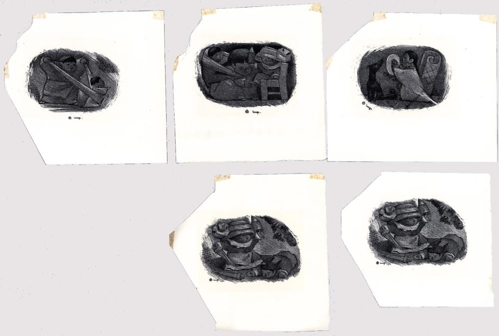 Jean Charlot comparable auction result: jean charlot 5 small prints