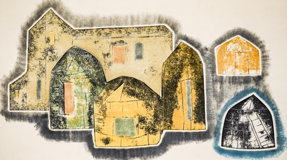 Irving Amen comparable auction result: irving amen s n print haystacks south of france