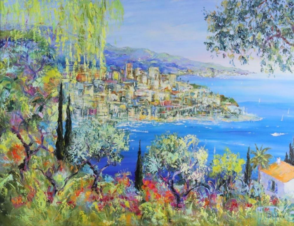 Jean-Marie Duaiv comparable auction result: duaiv french b 1952 monaco oil painting on canvas