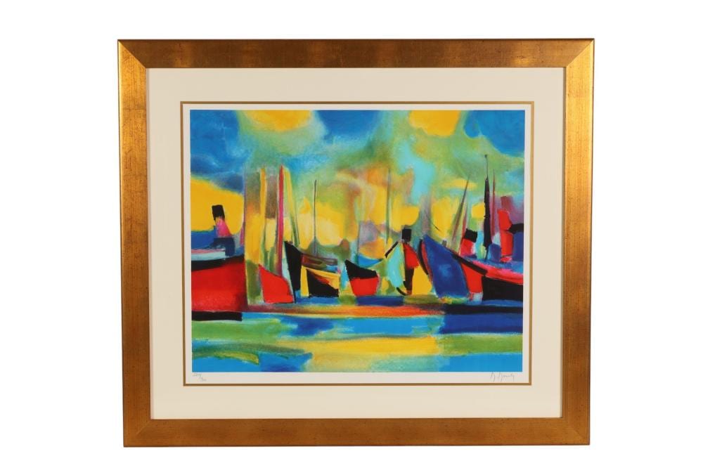 Marcel Mouly comparable auction result: marcel mouly 1918 2008 the stopover litho signed