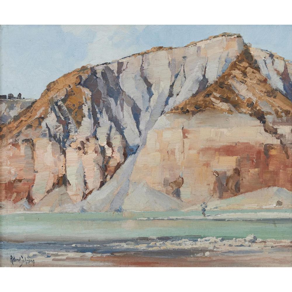 Robert (1770) Johnson comparable auction result: robert johnson 1890 1964 rakaia river oil on board 37 x 44 5cm 54 x 62cm framed
