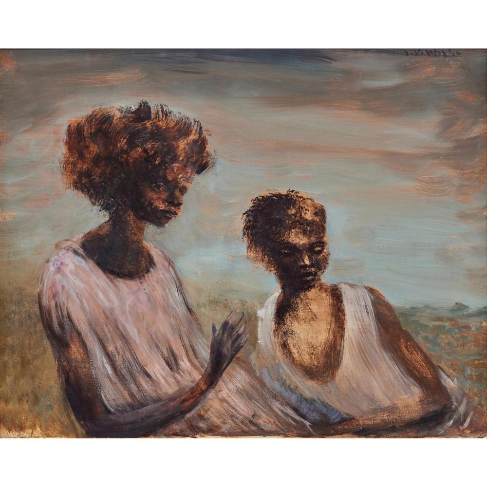 James Wigley comparable auction result: james wigley 1918 1999 brother and sister c 1962 oil on board 61 x 76cm 70 x 85cm framed