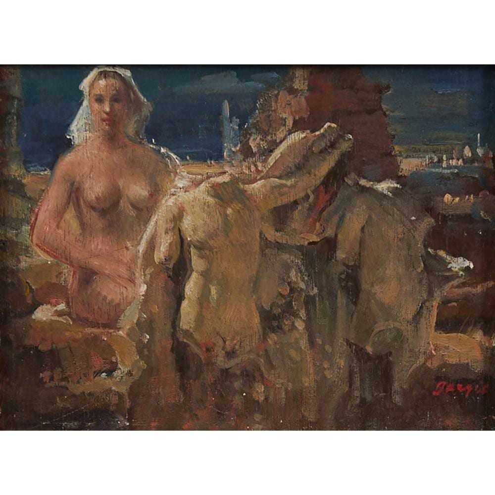 William Dargie comparable auction result: william dargie 1912 2003 mierop and the mermaids oil on panel 14 5 x 19 5cm 30 5 x 36cm framed