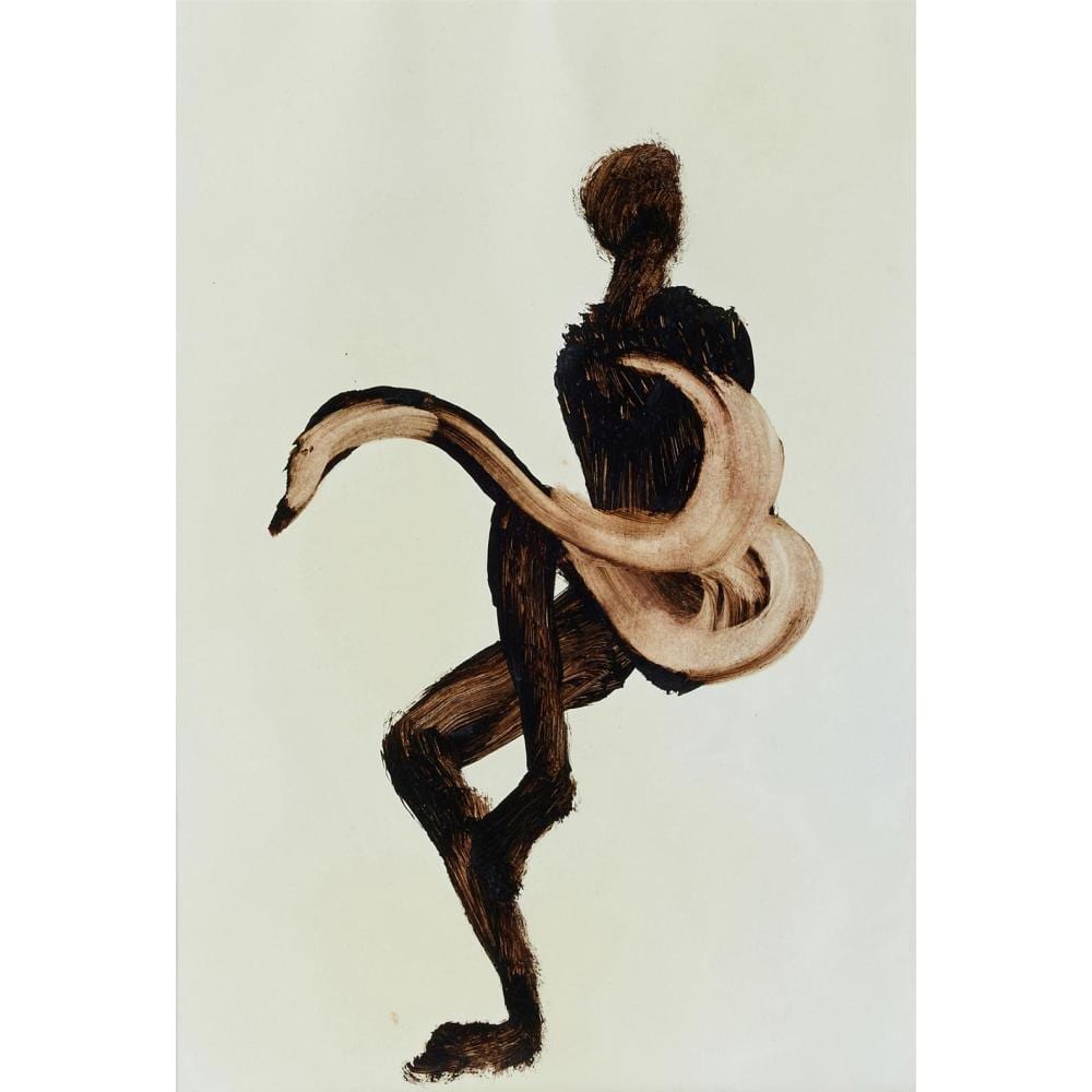 Sidney Robert Nolan comparable auction result: sidney nolan 1917 1992 leda and the swan 1960 mixed media on paper 29 x 19 5cm