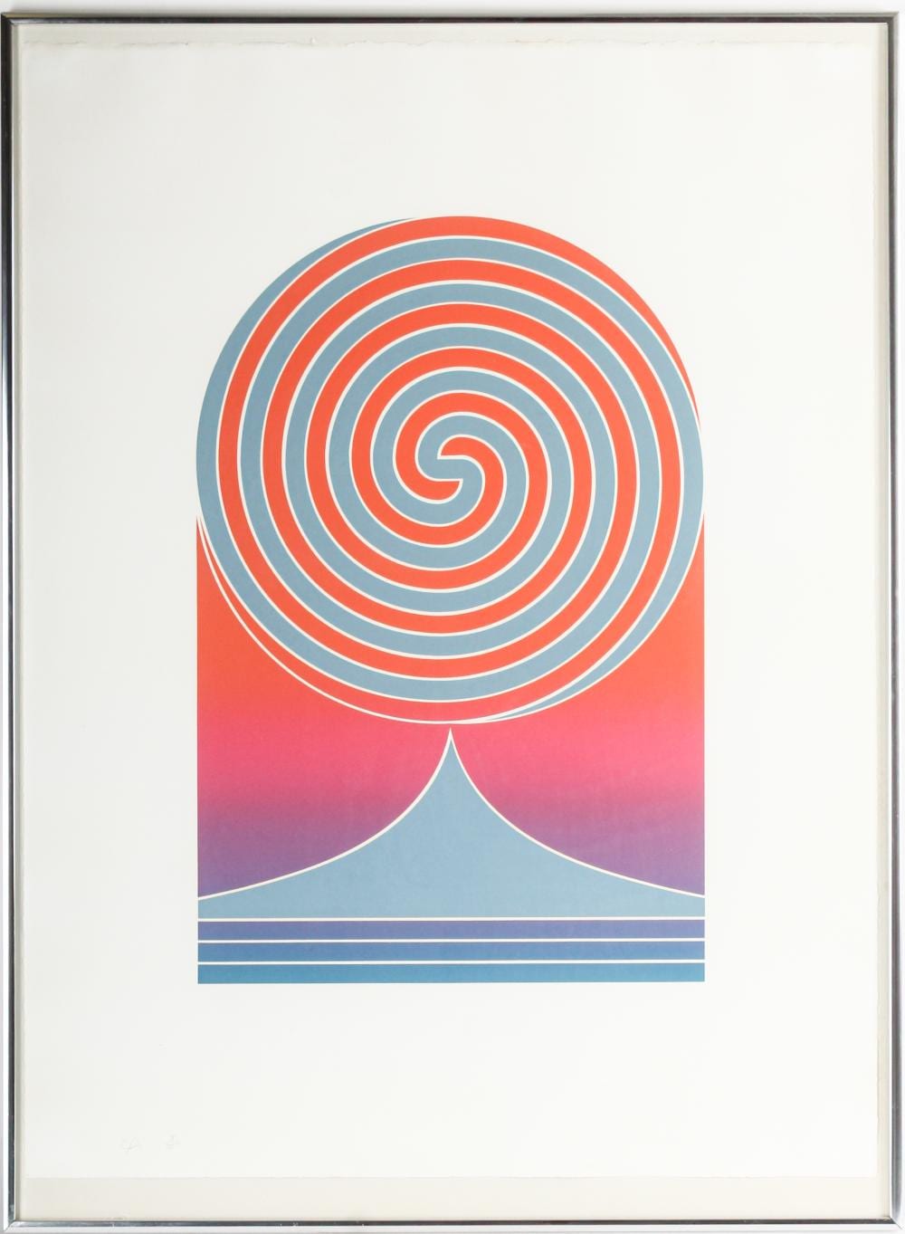 Edna Andrade comparable auction result: edna andrade american 1917 2008 julio s mesa color lithograph on wove paper