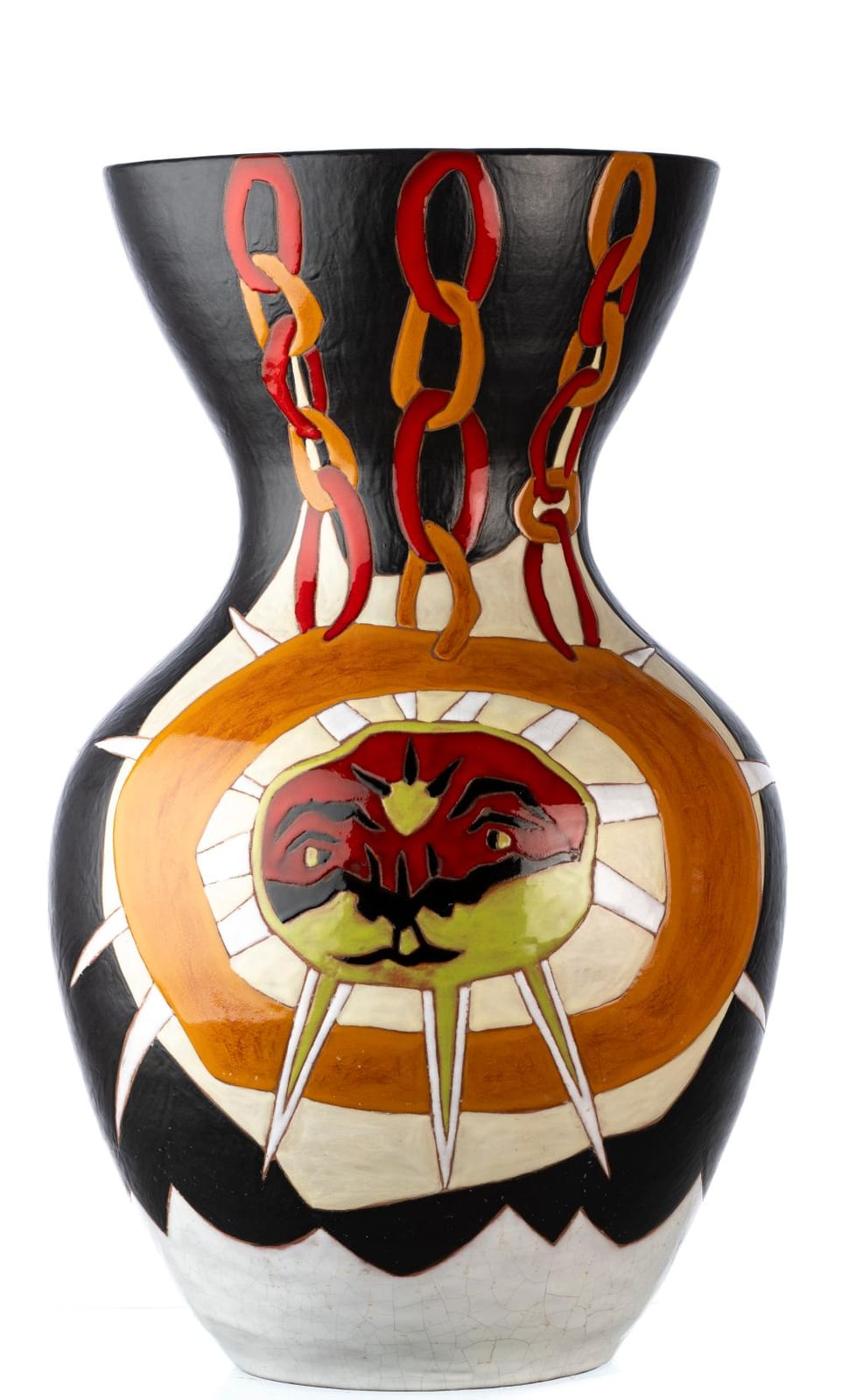 jean lur at 1892 1966 vase lunes et soleil circa 1960 atelier sant vicens perpignan · Dogny Auction · 2026-06-02 Jean Lurçat comparable auction result: jean lur at 1892 1966 vase lunes et soleil circa 1960 atelier sant vicens perpignan