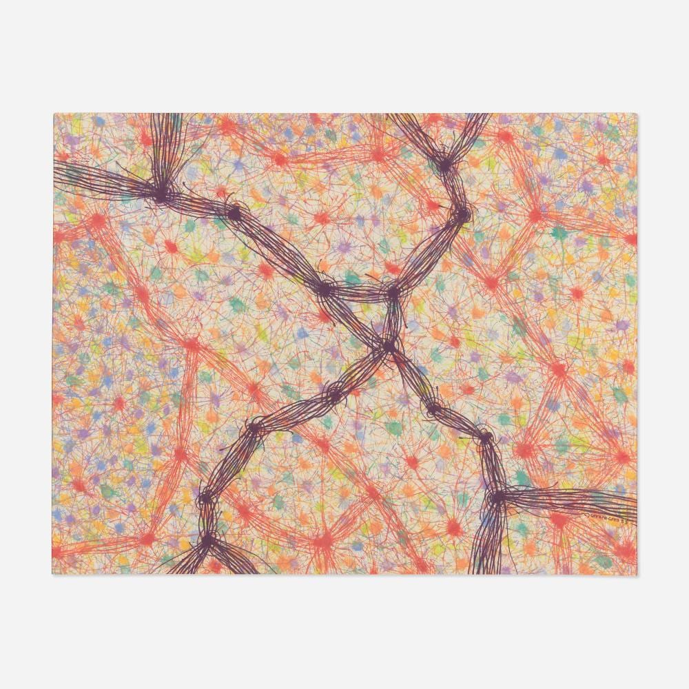 Raymond Jonson comparable auction result: raymond jonson tempera no 8