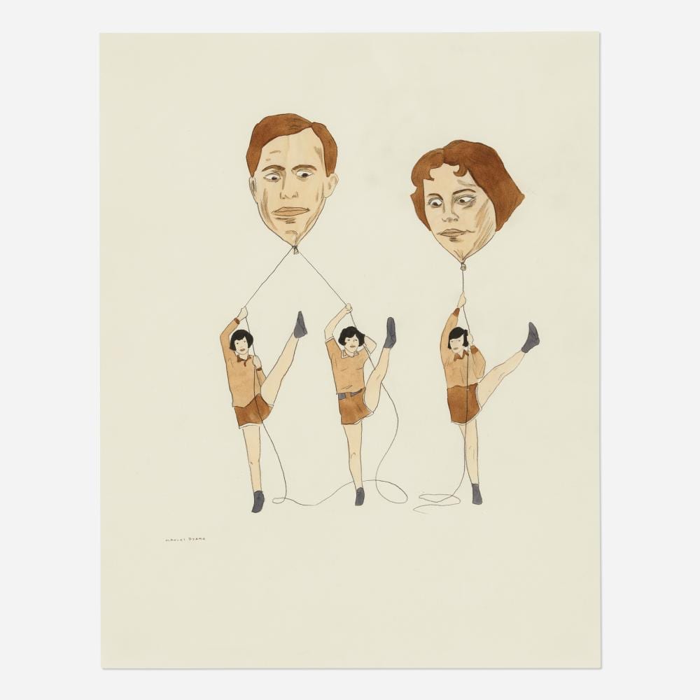Marcel Dzama comparable auction result: marcel dzama untitled