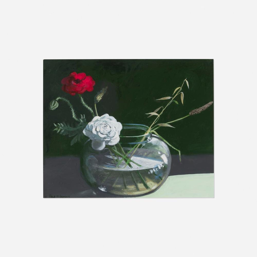 Paul Wonner comparable auction result: paul wonner study flowers in a bowl