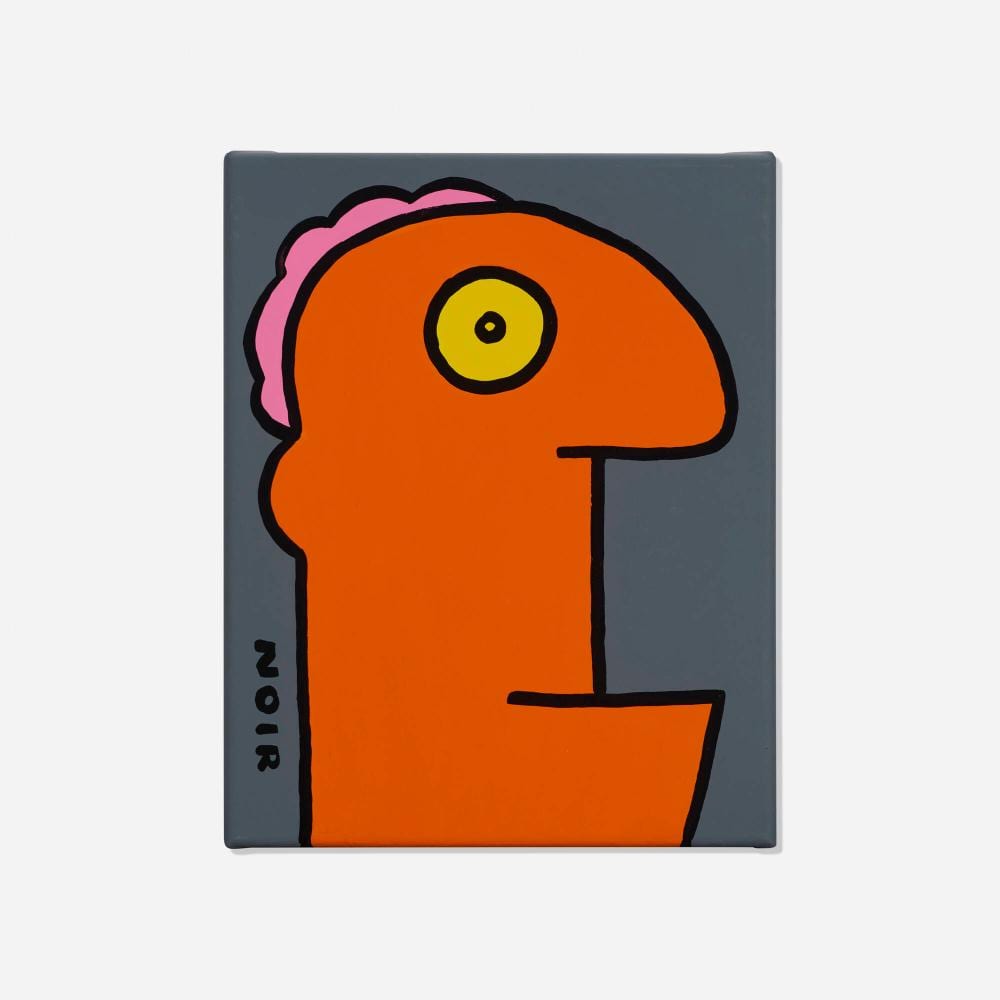 Thierry Noir comparable auction result: thierry noir on a relative basis i feel happy