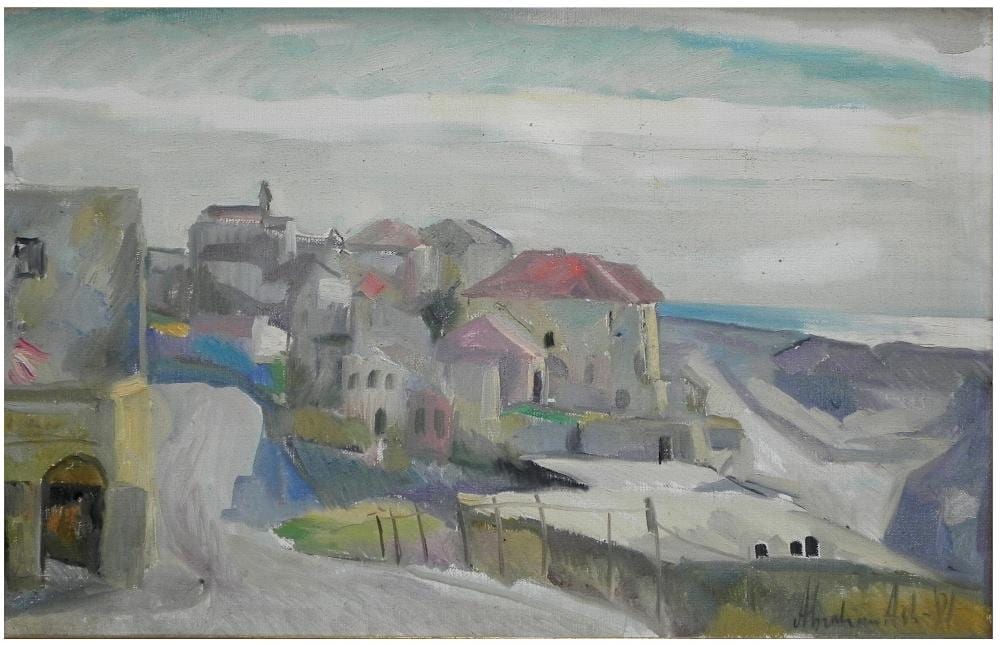 Abraham Ash comparable auction result: abraham ash averbuch israeli russian b moldova 1946