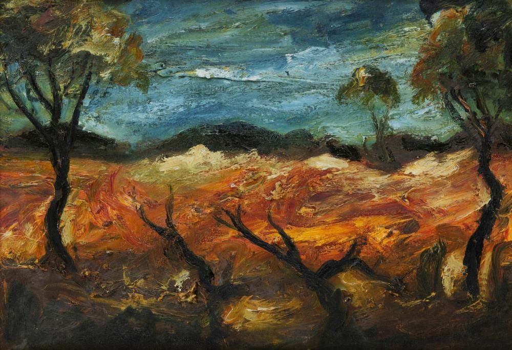 Kevin Charles comparable auction result: kevin charles pro hart 1928 2006 untitled landscape oil on canvas signed lower right pro hart 24 x 35cm 35 x 46cm overall