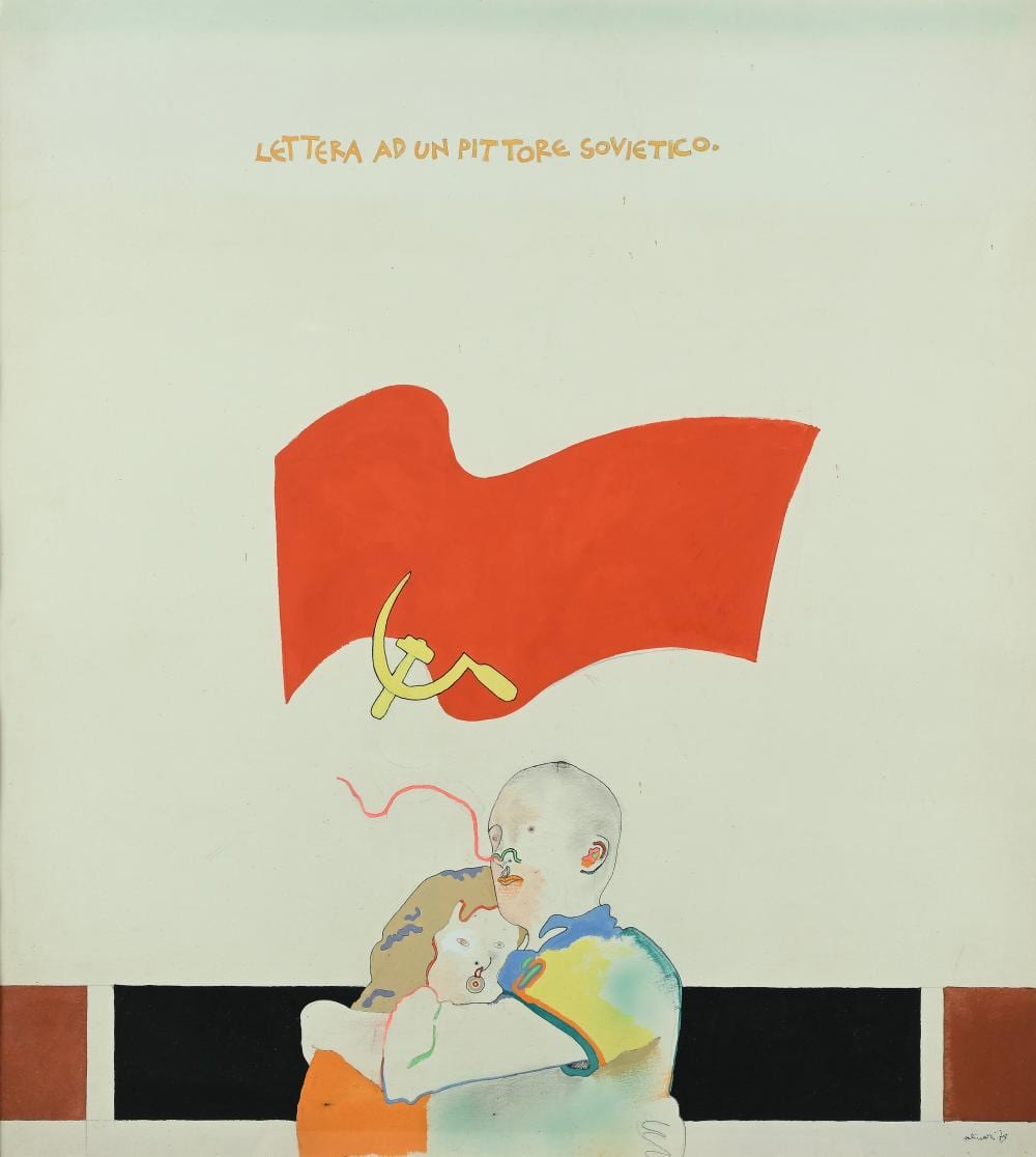 Luca Alinari comparable auction result: luca alinari florence 1943 florence 2019 letter to a soviet painter 1973