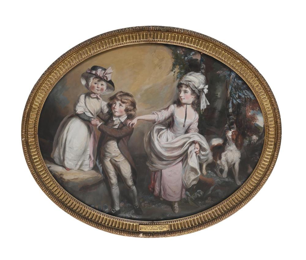 daniel gardner british 1750 1805 portrait group of visount brome 1774 1823 · Dreweatts 1759 Fine Sales · 2026-06-10 Daniel Gardner comparable auction result: daniel gardner british 1750 1805 portrait group of visount brome 1774 1823