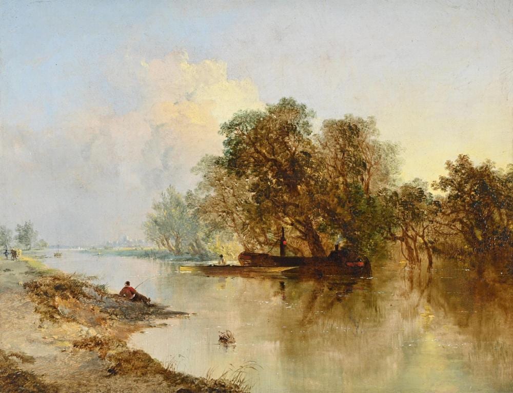 Edmund John Niemann comparable auction result: edmund john niemann british 1813 1876 windsor castle from the thames