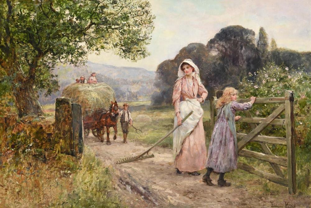 Yeend King comparable auction result: henry john yeend king british 1855 1924 the haycart