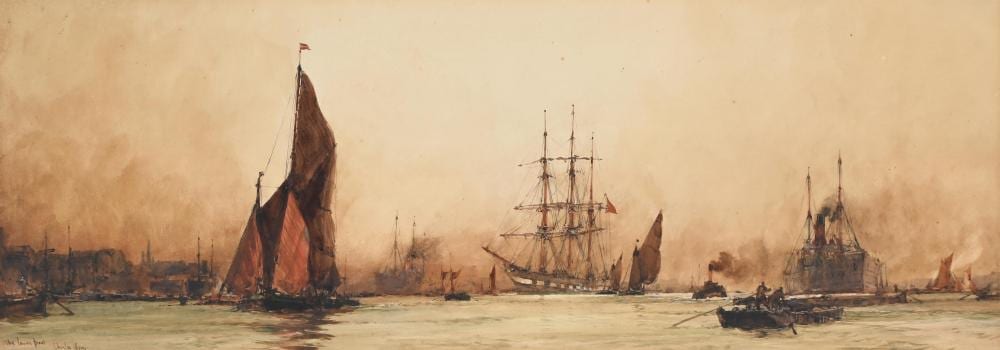 Charles Edward Dixon comparable auction result: charles edward dixon british 1872 1934 the lower pool