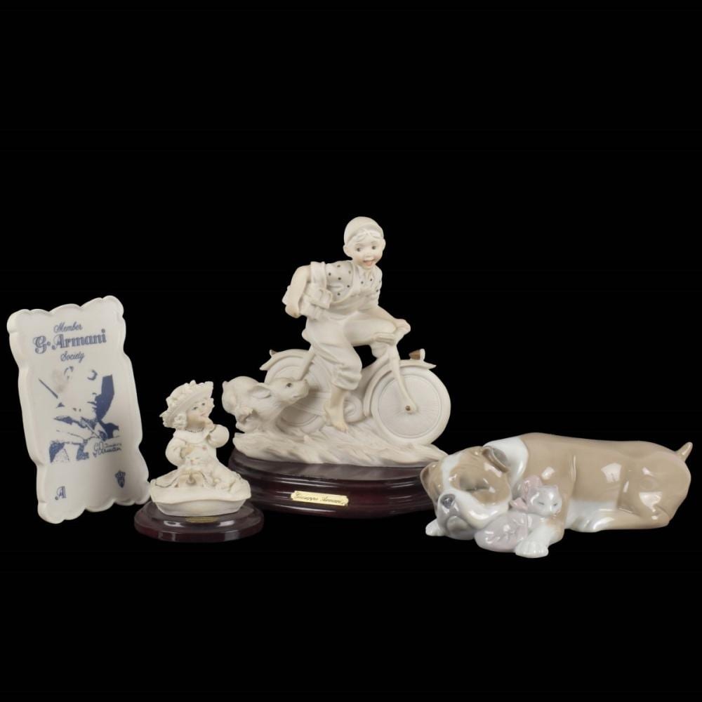 Giuseppe Armani comparable auction result: giuseppe armani and lladro figurines