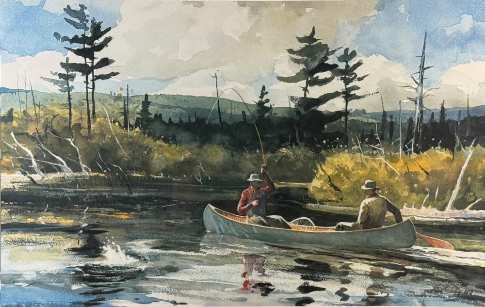 Chet Reneson comparable auction result: chet reneson sly brook natives print
