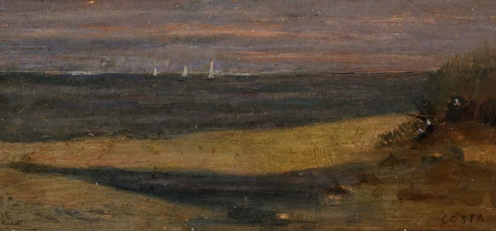 Bonaventura Genelli comparable auction result: giovanni nino costa attributed to rome 1826 marina di pisa 1903 sails at sea