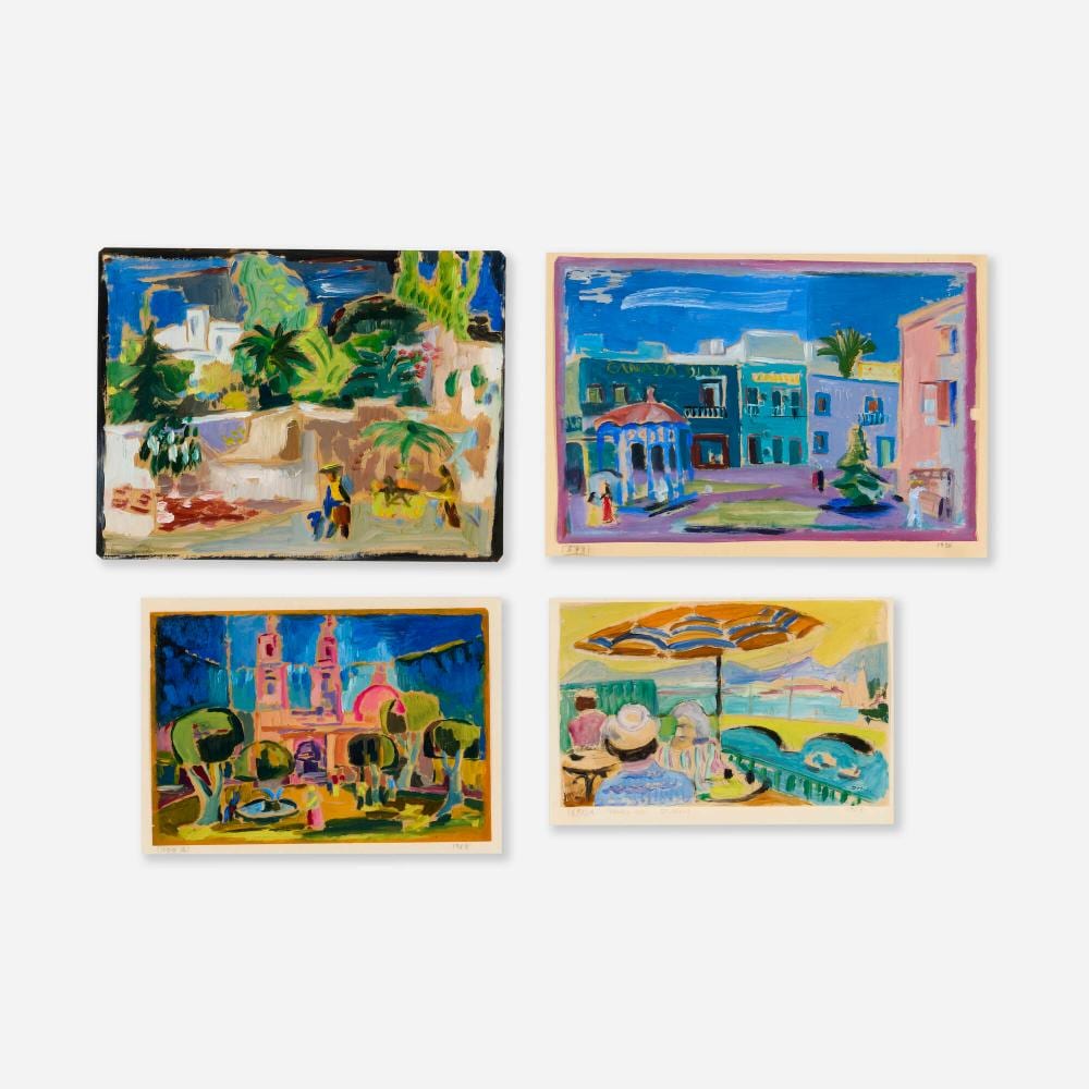 Werner Drewes comparable auction result: werner drewes four works