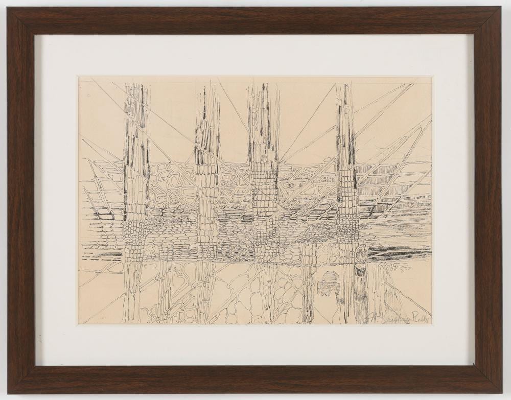 Krishna Reddy comparable auction result: krishna reddy indian 1925 2018 etching 10 x 14