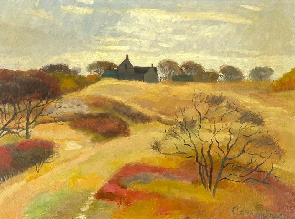 Ada Rayner comparable auction result: ada rayner 1901 1985 autumn landscape with house oil on panel 11 3 4 x 15 3 4 16 x 20 framed