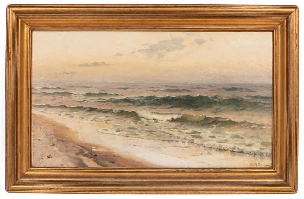 Frank Knox Morton Rehn comparable auction result: frank knox morton rehn american 1848 1914 seashore n y oil on canvas