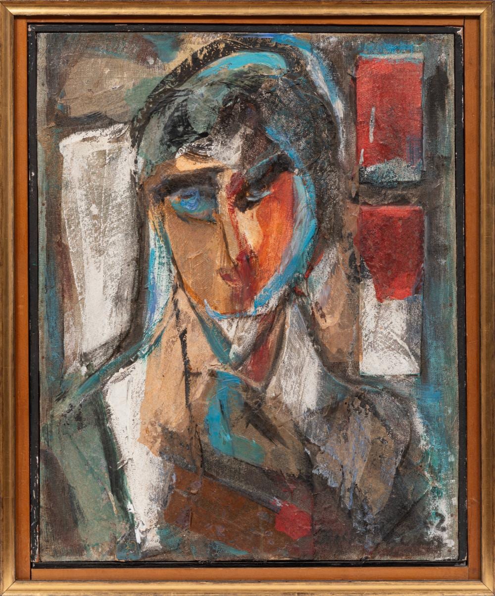 Ralph Chesse comparable auction result: ralph chesse american louisiana 1900 1991 portrait of a woman oil and mixed media on panel