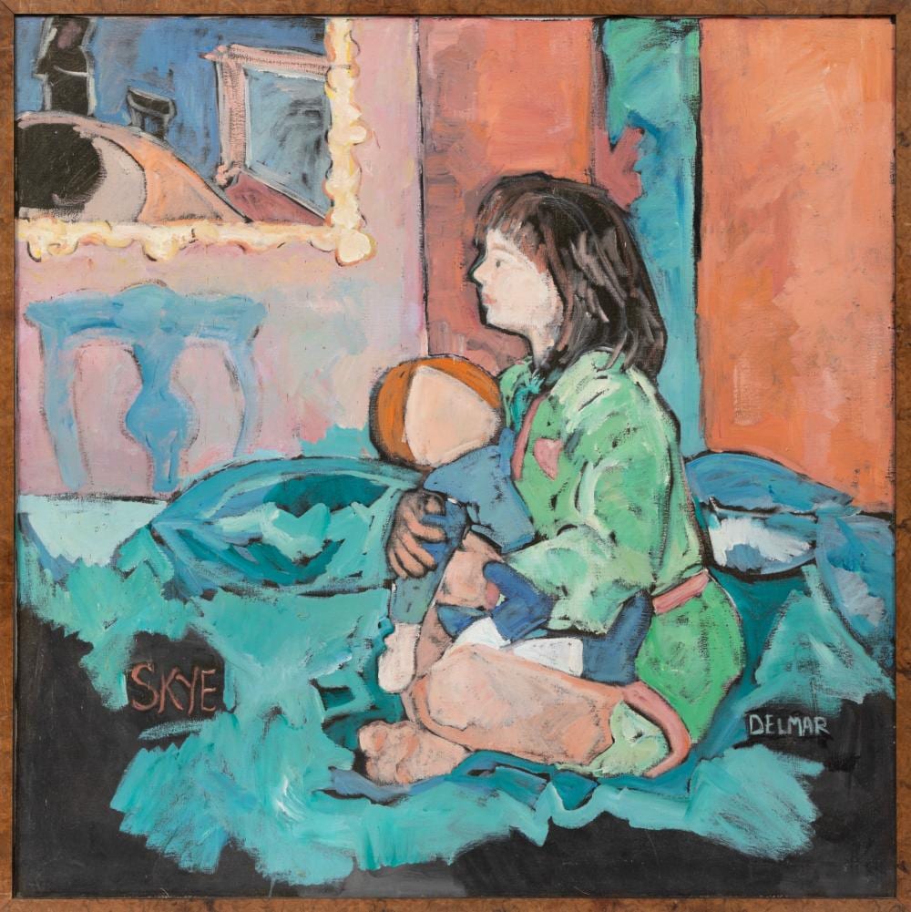 Rise Delmar-Ochsner comparable auction result: rise delmar ochsner american louisiana 1944 2025 skye acrylic on canvas