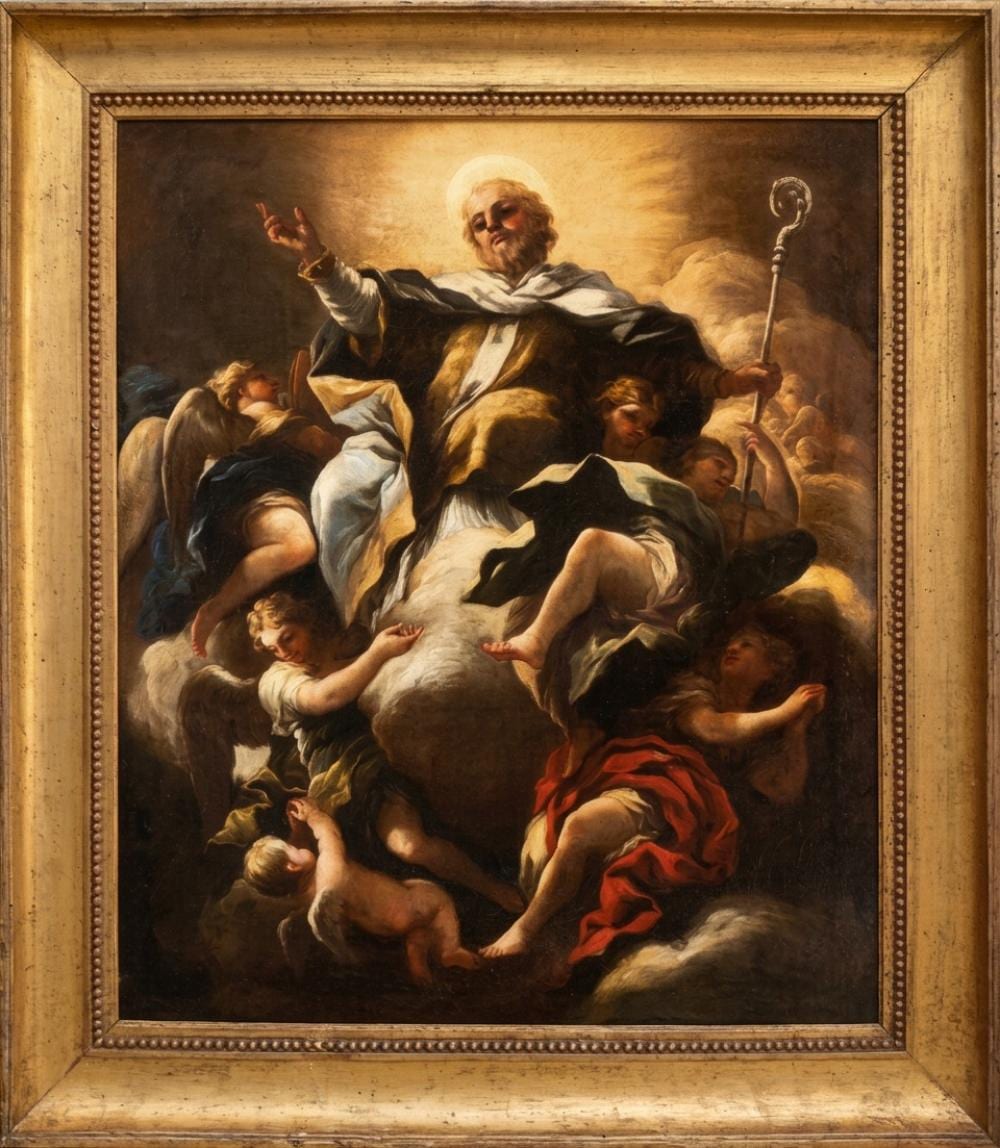 luca giordano naples 1634 1705 attributed glory of saint nicholas · Templum Fine Art Auctions · 2026-05-27 Luca Giordano comparable auction result: luca giordano naples 1634 1705 attributed glory of saint nicholas
