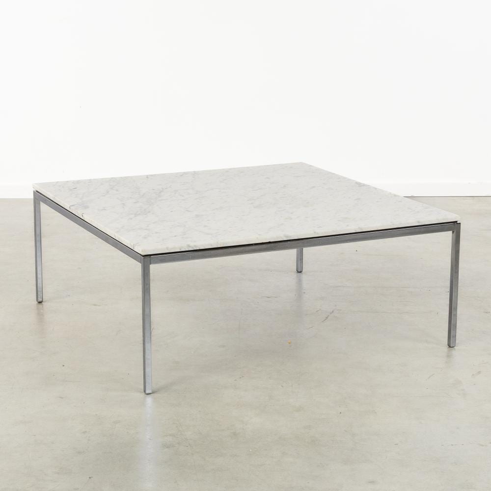 Florence Knoll comparable auction result: florence knoll 1917 2019 a low coffee table chrome plated metal and marble for knoll circa 1970