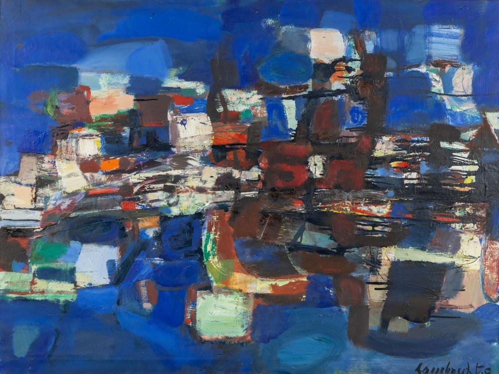Constant Lambrecht comparable auction result: constant lambrecht 1915 1993 abstract composition oil on canvas