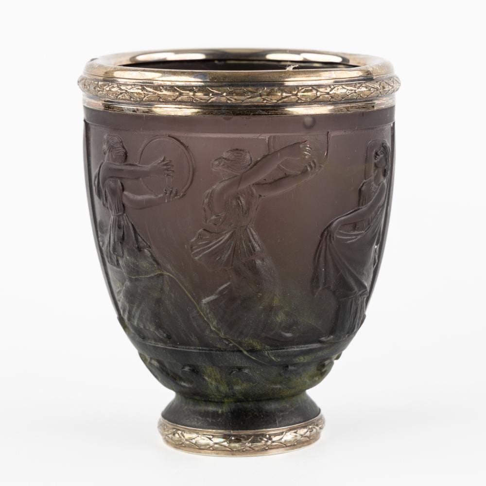 Georges de Feure comparable auction result: georges de feure 1868 1943 a pate de verre vase with silver mounts art nouveau circa 1910 1922