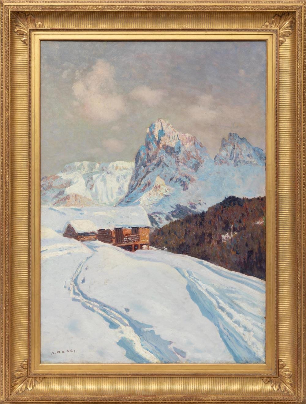 Cesare Maggi comparable auction result: cesare maggi italian 1881 1961 the rolle pass