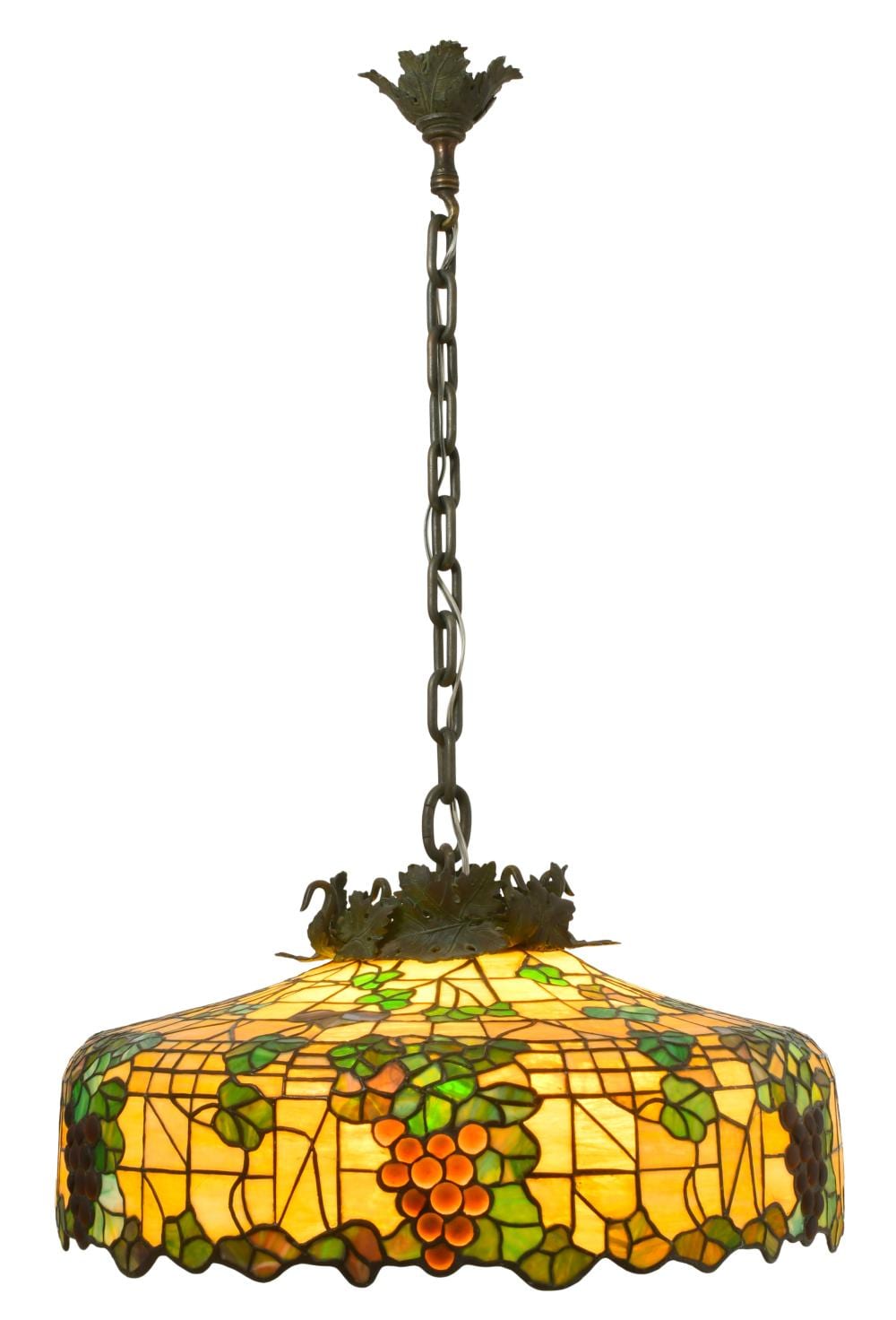 John Morgan comparable auction result: john morgan sons grape chandelier