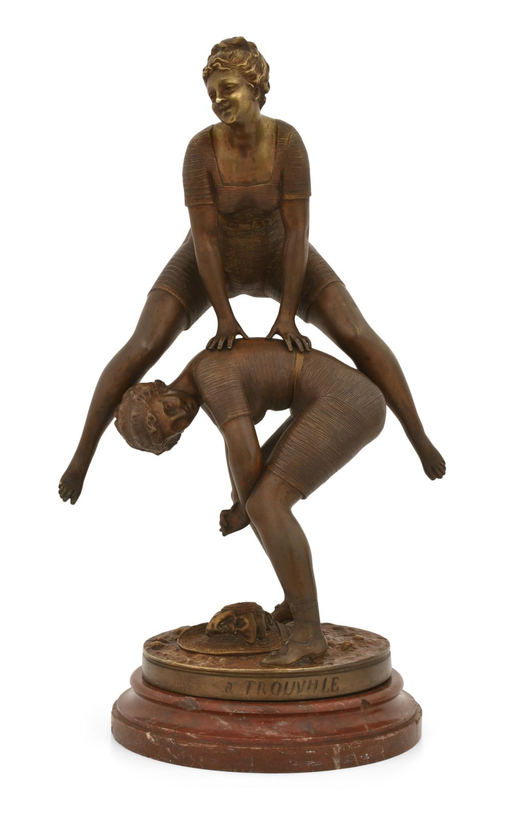 Ernest Rancoulet comparable auction result: ernest rancoulet french 1870 1915 a trouville bronze sculpture