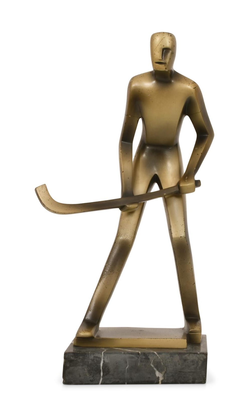Dorothea Charol comparable auction result: dorothea charol german 1889 1963 hockey player bronze sculpture