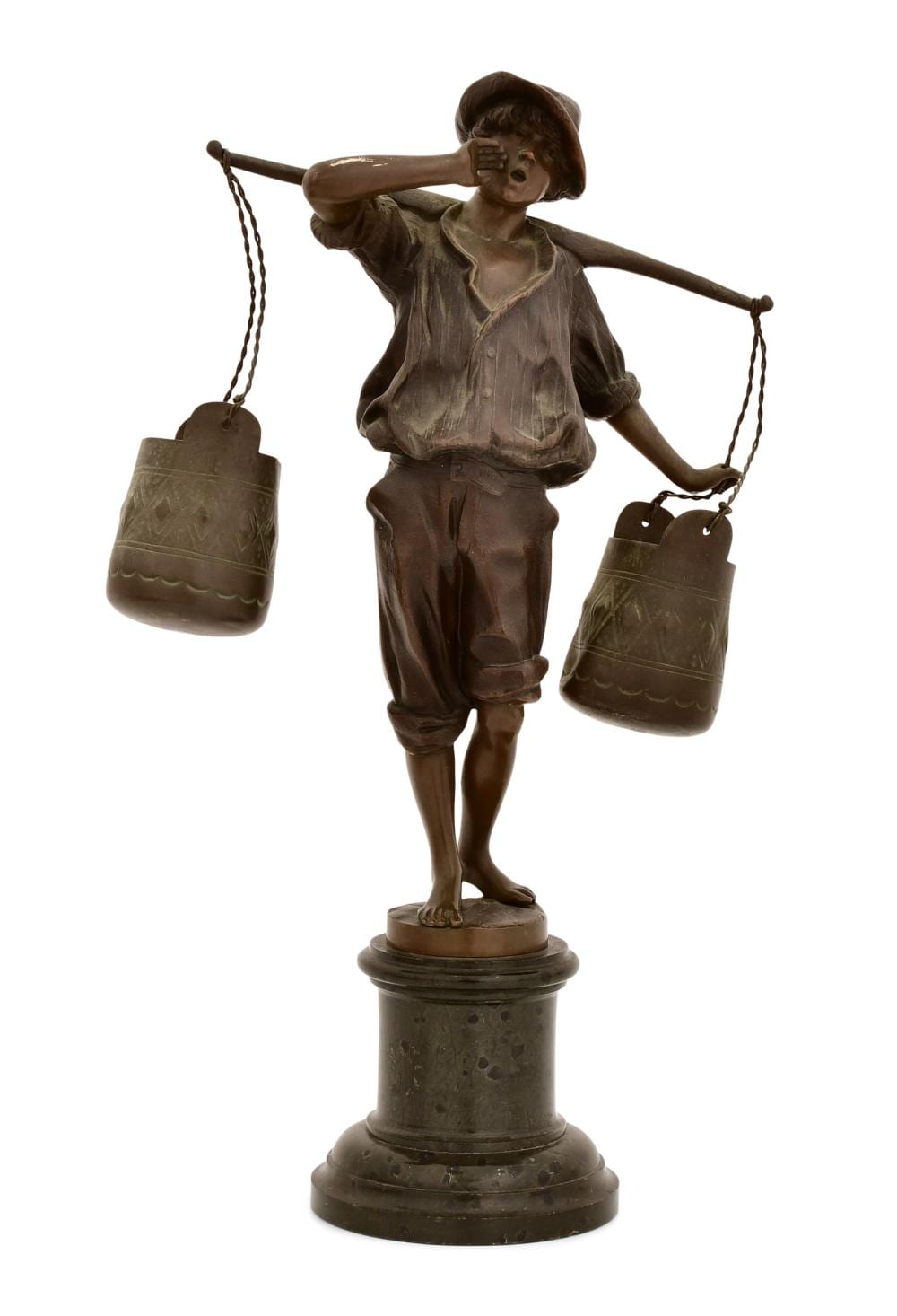 Franz Rosse comparable auction result: franz rosse german 1858 1900 water carrier bronze sculpture