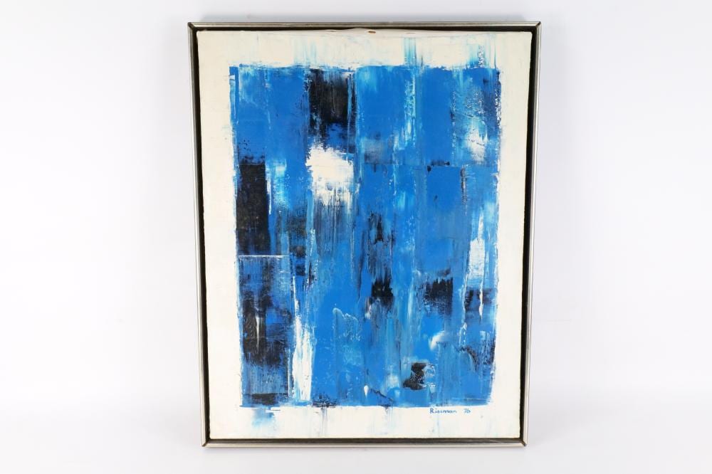 Marion Riseman comparable auction result: abstract oil on canvas by marion riseman