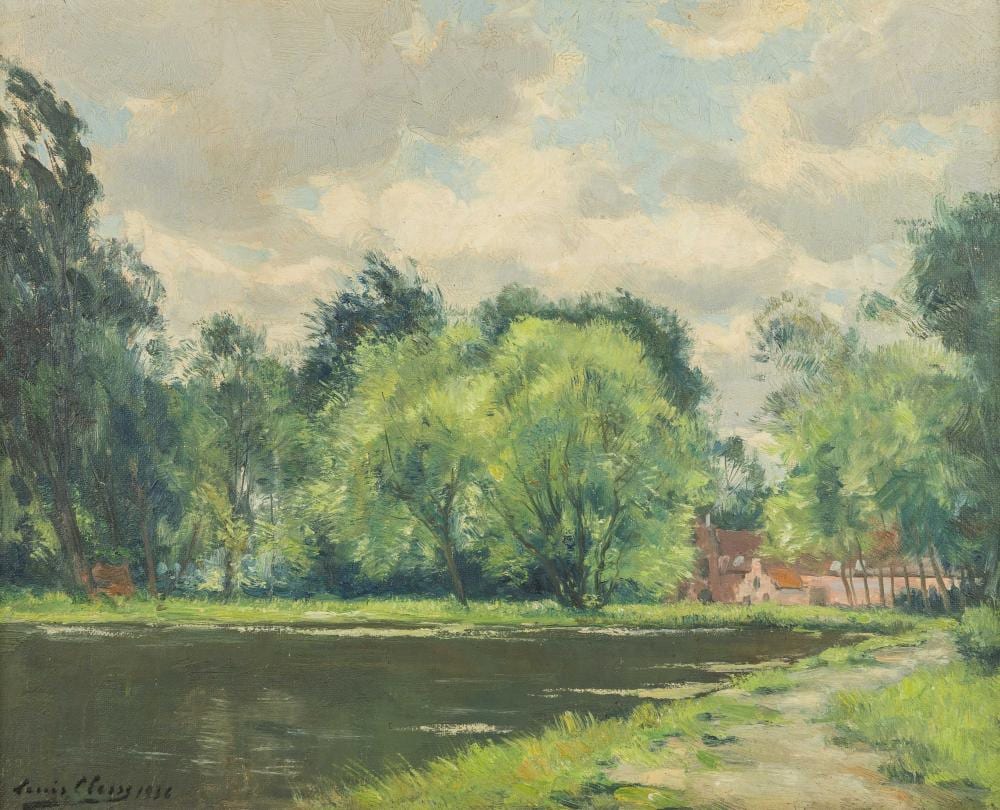 Louis Clesse comparable auction result: louis clesse 1889 1961 etang sterrebeek oil on panel