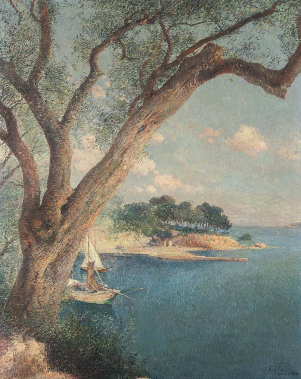 Charles Dehoy comparable auction result: charles dehoy 1872 1940 environ de nice oil on canvas