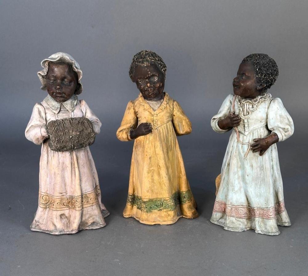 Friedrich Goldscheider comparable auction result: friedrich goldscheider german 1845 1897 three terracotta children