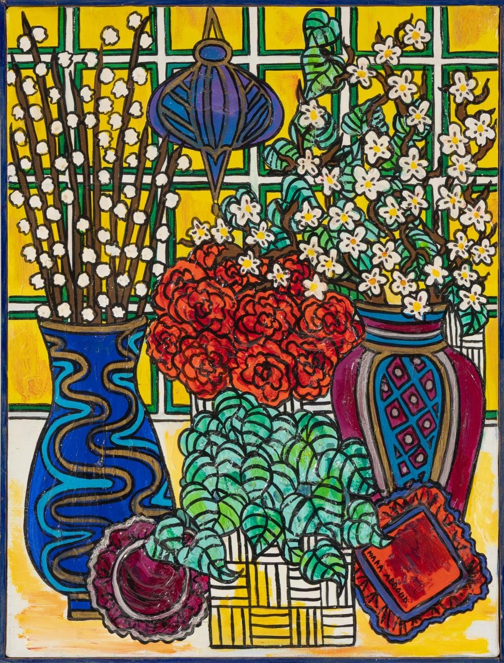 Mara Abboud comparable auction result: mara abboud 1949 still life oil on canvas 60 x 46cm