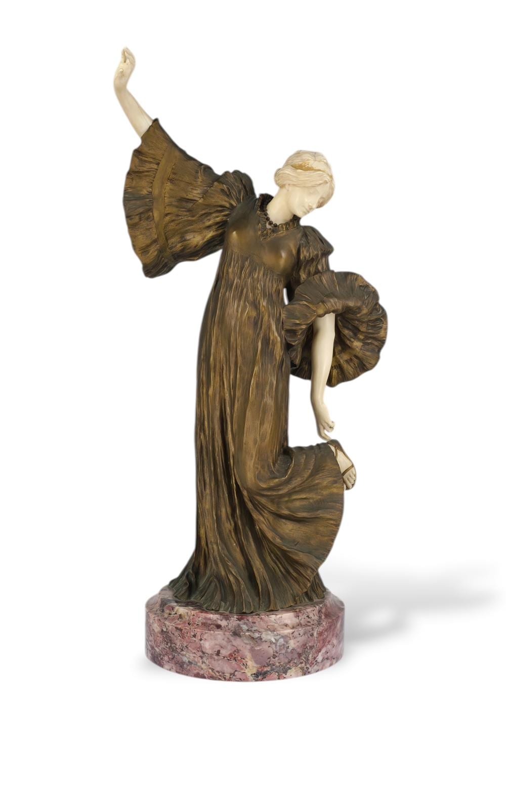 Agathon Leonard comparable auction result: agathon leonard 1841 1923 la danseuse aux cothurnes grand mod le vers 1901
