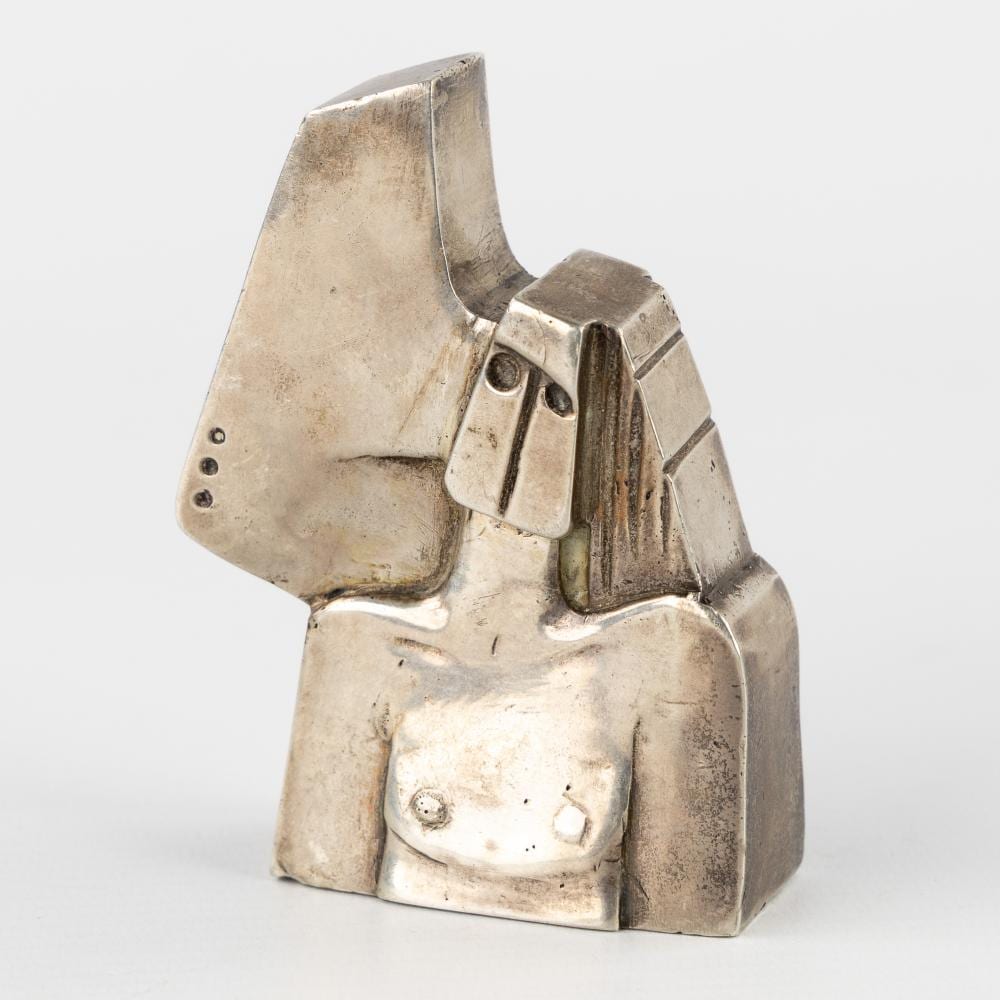 hubert minnebo 1940 abstract figure 1 8 silver 1976 silver 314g · Flanders Auctions · 2026-06-10 Hubert Minnebo comparable auction result: hubert minnebo 1940 abstract figure 1 8 silver 1976 silver 314g
