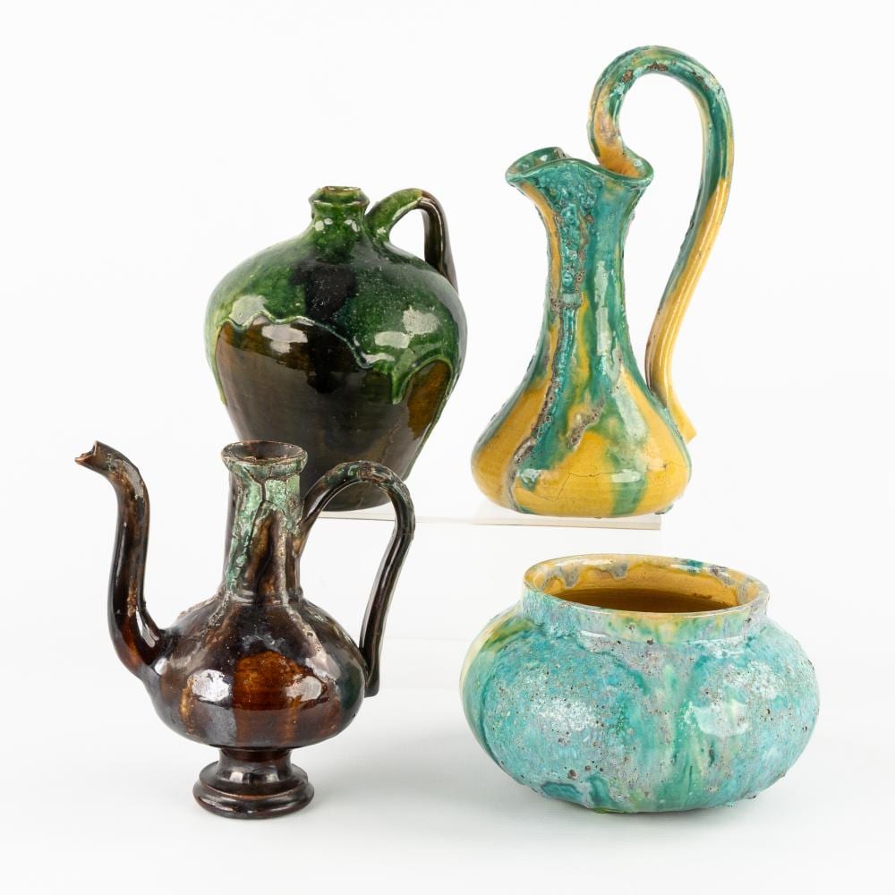 Arthur Craco comparable auction result: arthur craco 1869 1955 two pitchers a small jug and a vase glazed ceramics