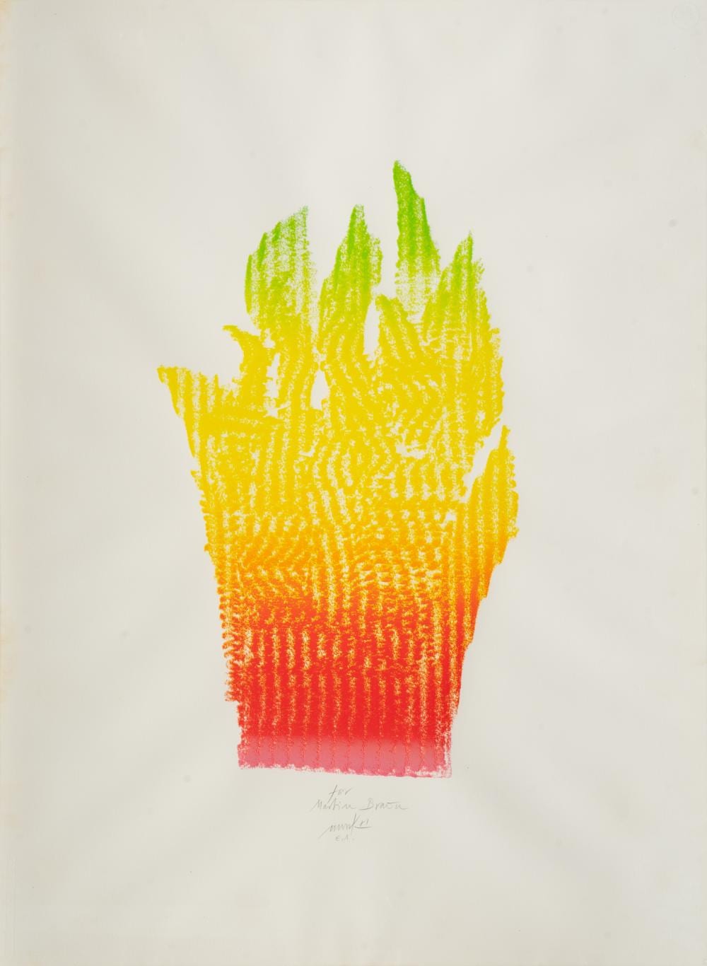 Heinz Mack comparable auction result: heinz mack lollar 1931 flammenhand