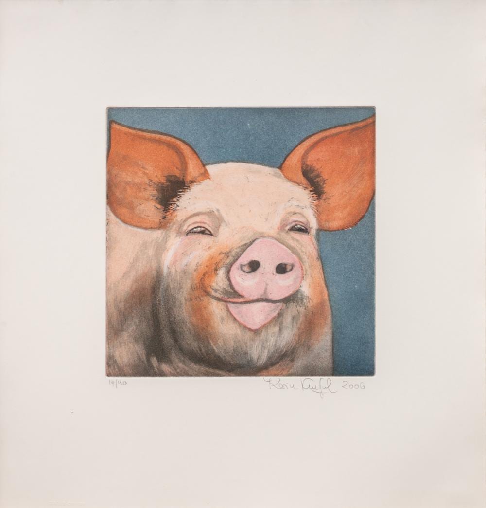Karin Kneffel comparable auction result: karin kneffel marl 1957 animal heads