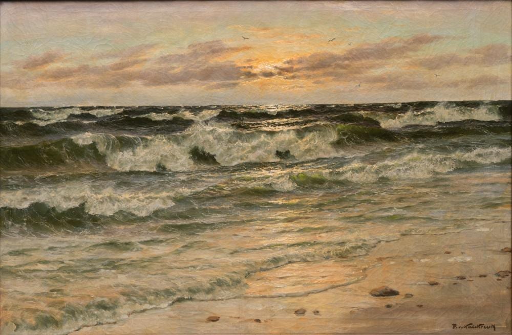 Patrick von Kalckreuth comparable auction result: patrick von kalckreuth kiel 1898 starnberg 1970 seaside in the evening